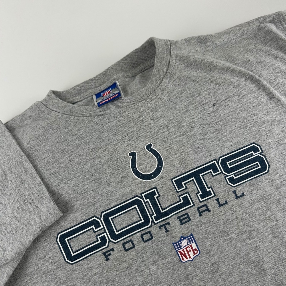 Reebok Youth XL NFL Indianapolis Colts Y2K T-Shirt Heather Gray Short Sleeve